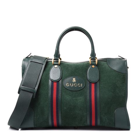 gucci suede duffle bag with web|Gucci duffle bag used.